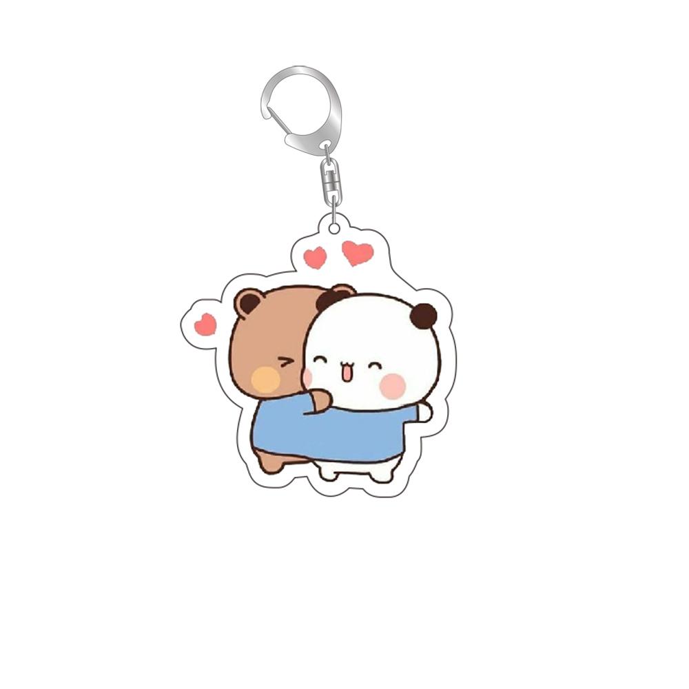 Anime Dudu Bubu Key Chain Super Cute Couple White and Grey Couple Bear Panda Acrylic Keychains Ring for Accessories Bag Pendant 55mm
Anime Dudu Bubu Key Chain Super Cute Couple White and Grey Couple Bear Panda Acrylic Keychains Ring for Accessories Bag Pendant 55mm