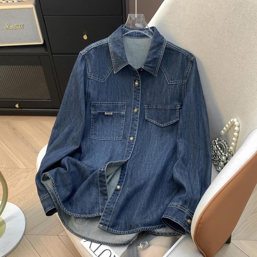 Korean Style Women s Dark Blue Denim Shirt - Long Sleeve Retro Casual Fashion Medium (95-125 lbs) темно-синий
Korean Style Women s Dark Blue Denim Shirt - Long Sleeve Retro Casual Fashion Medium (95-125 lbs) темно-синий