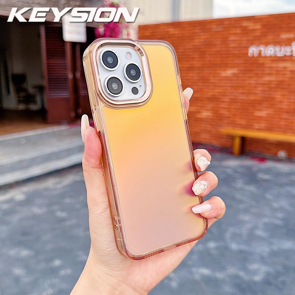 KEYSION Fashion Laser Gradient Colorful Phone Case for iPhone 14 15 Pro Max Soft TPU+PC Shockproof Back Cover for iPhone 14 15 Plus for iPhone 14 Pro Max золотий
KEYSION Fashion Laser Gradient Colorful Phone Case for iPhone 14 15 Pro Max Soft TPU+PC Shockproof Back Cover for iPhone 14 15 Plus for iPhone 14 Pro Max золотий