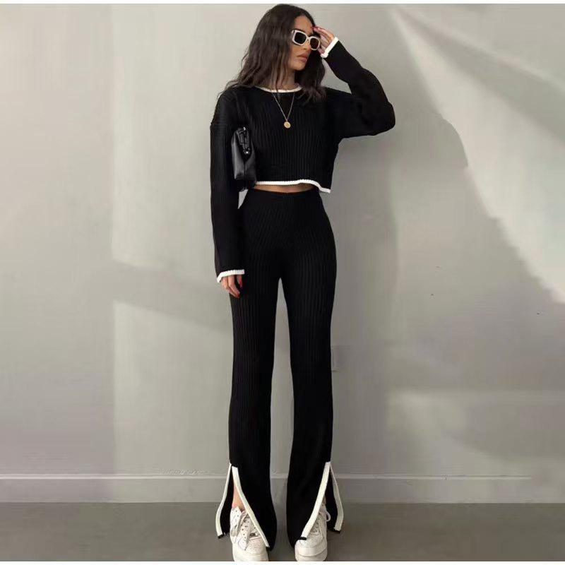 European & American Style Women s Fall/Winter Knitted Long-Sleeve Sweater and Pants Set One Size чорний
European & American Style Women s Fall/Winter Knitted Long-Sleeve Sweater and Pants Set One Size чорний
