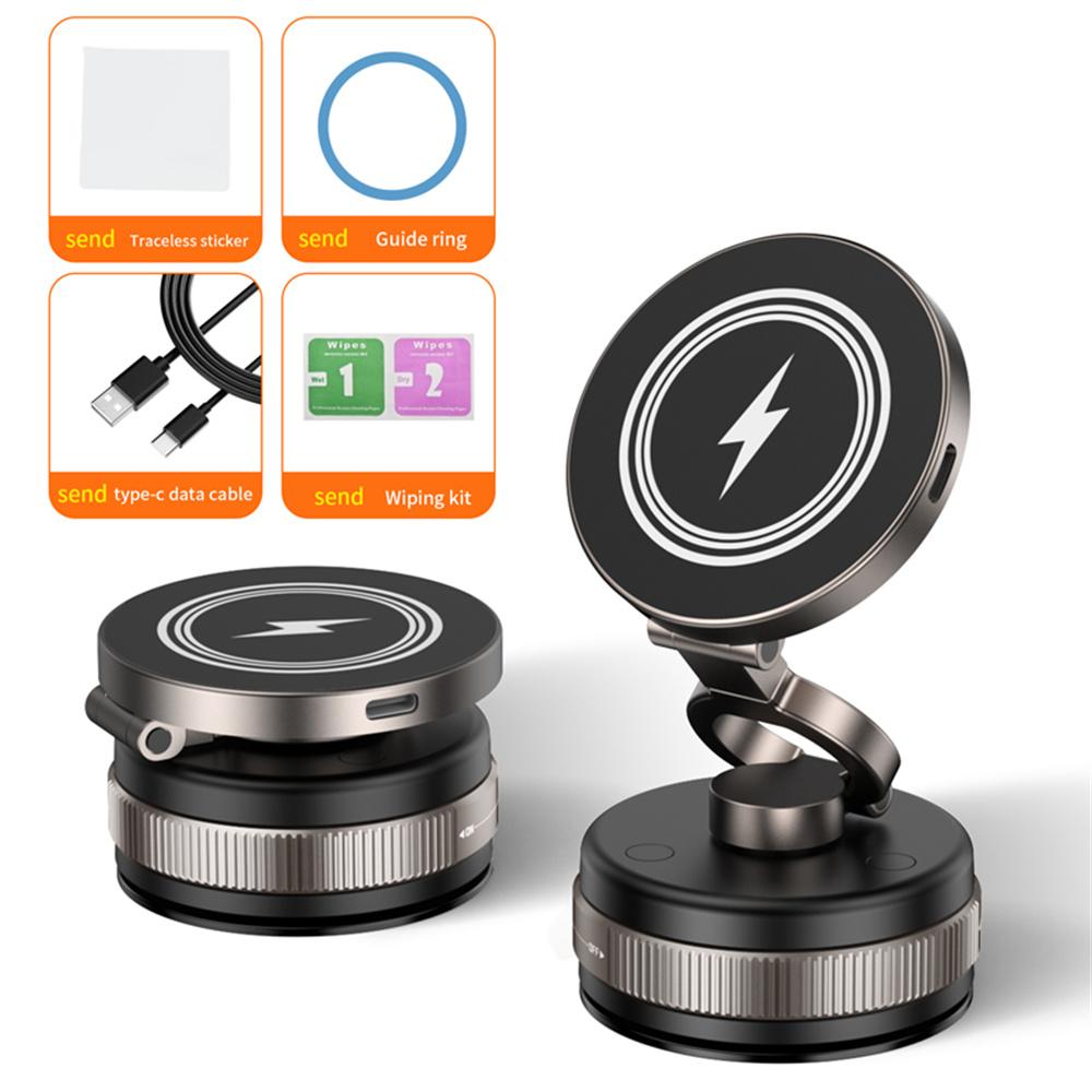 D1W Magnetic Car Phone Holder Wireless Charger 360° Foldable Vacuum Suction Phone Mount Stand Black
D1W Magnetic Car Phone Holder Wireless Charger 360° Foldable Vacuum Suction Phone Mount Stand Black