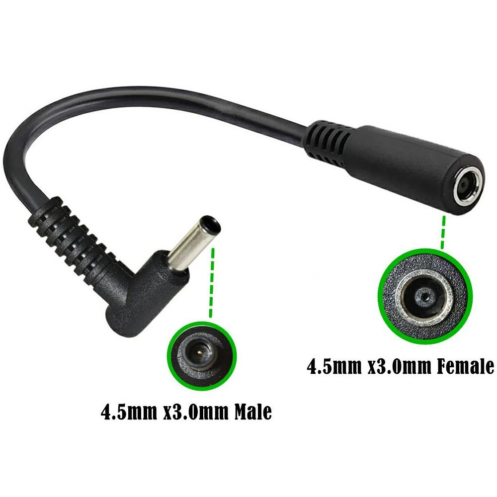 15cm 90 Degree 4.5mmx3.0mm Male to Female Adapter DC Power Connector Cable for HP/Dell Laptops As Shown A
15cm 90 Degree 4.5mmx3.0mm Male to Female Adapter DC Power Connector Cable for HP/Dell Laptops As Shown A