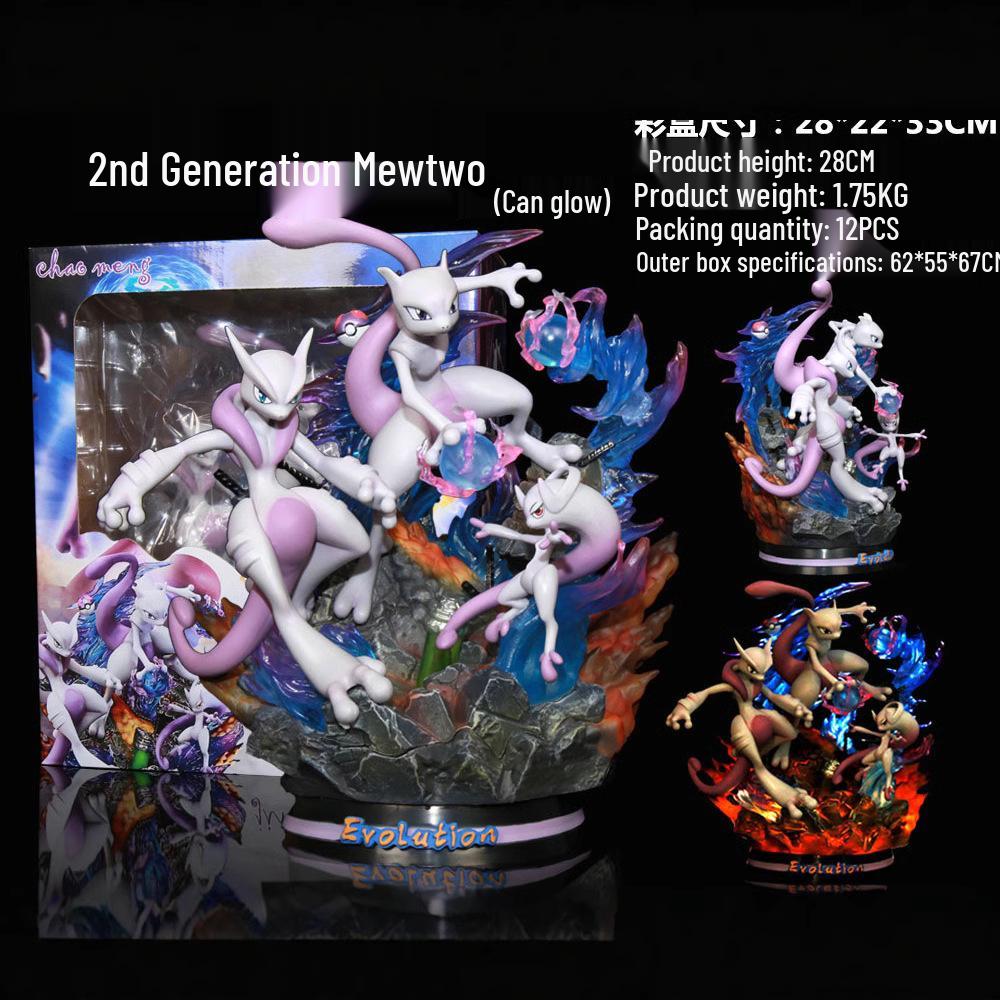 Pet Gengar, Dragonite, Dratini, Dragonair, Mewtwo Luminous Evolution Scene Figurine Set
Pet Gengar, Dragonite, Dratini, Dragonair, Mewtwo Luminous Evolution Scene Figurine Set