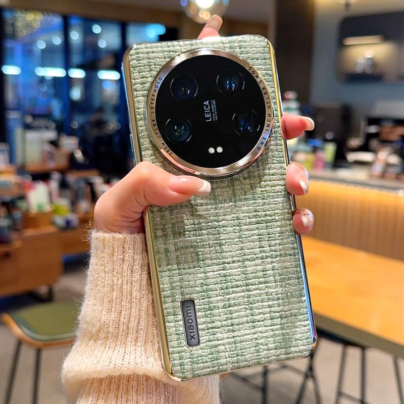 For Xiaomi 15 14 13 12S Ultra Case Retro Weave Woven Fabric Raised Metal Frame Camera Lens Protection Plating Cover Braided PC&Xiaomi 14 Ultra
For Xiaomi 15 14 13 12S Ultra Case Retro Weave Woven Fabric Raised Metal Frame Camera Lens Protection Plating Cover Braided PC&Xiaomi 14 Ultra