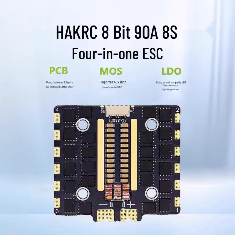 HAKRC 90A 8S 4-in-1 Brushless ESC
HAKRC 90A 8S 4-in-1 Brushless ESC