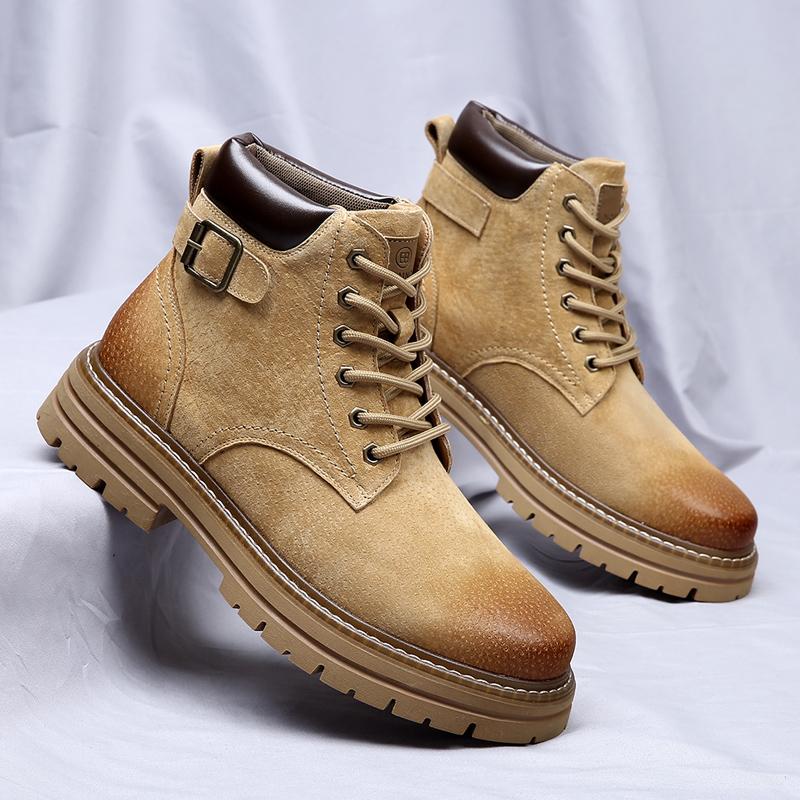 Осенне-зимние британские ботинки на толстой подошве со шнуровкой, высокие, классические мужские ботинки в стиле ретро из кожи, модные короткие ботинки до щиколотки 44 жёлтый
Осенне-зимние британские ботинки на толстой подошве со шнуровкой, высокие, классические мужские ботинки в стиле ретро из кожи, модные короткие ботинки до щиколотки 44 жёлтый