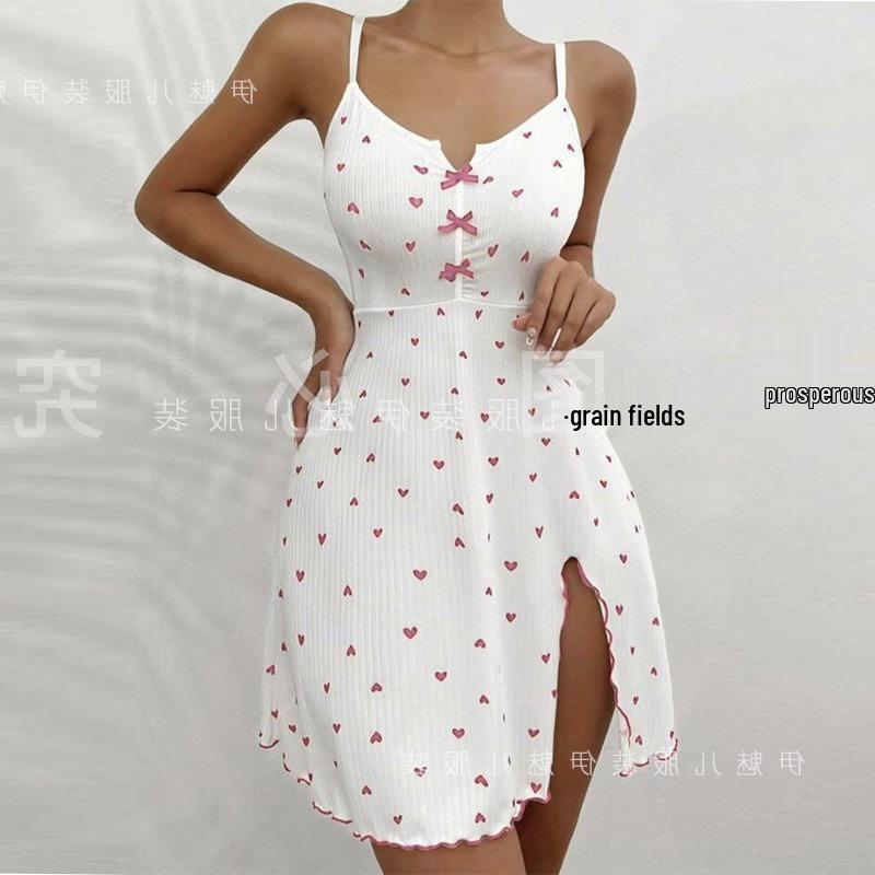 Heart Print Color Block Spicy Girl Butterfly Strap Pajamas Extra Large
Heart Print Color Block Spicy Girl Butterfly Strap Pajamas Extra Large