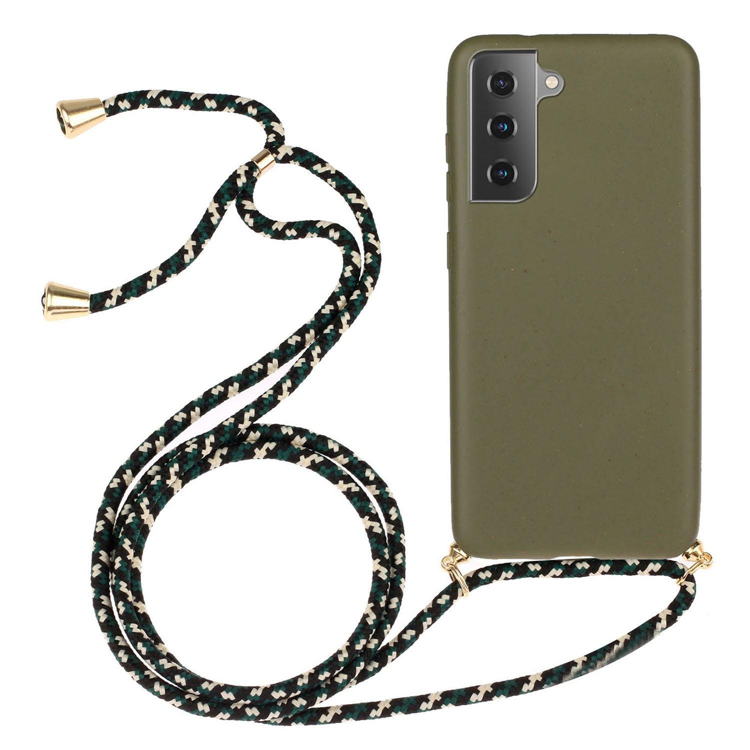For Samsung Galaxy S23 FE Shockproof Case Biodegradable Wheat Straw+TPU Phone Cover with Lanyard Army Green
For Samsung Galaxy S23 FE Shockproof Case Biodegradable Wheat Straw+TPU Phone Cover with Lanyard Army Green