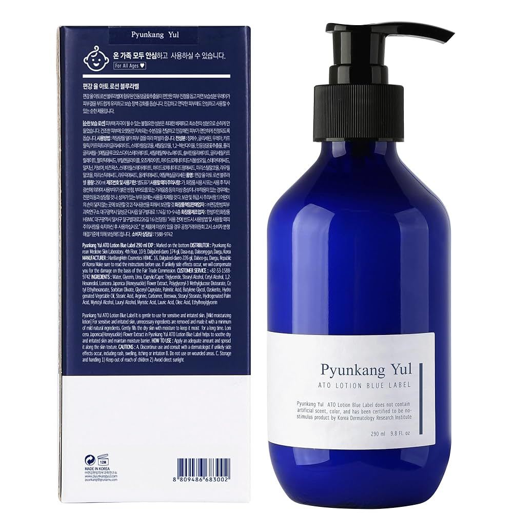 Pyunkang Yul Лосьон Ato Blue Label 290 мл Лосьон для лица и тела для младенцев, Увлажняющий, Корейская косметика, K-beauty
Pyunkang Yul Лосьон Ato Blue Label 290 мл Лосьон для лица и тела для младенцев, Увлажняющий, Корейская косметика, K-beauty