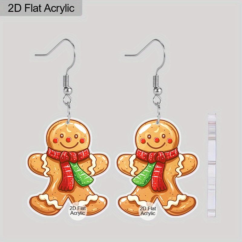 2D Плоские Акриловые Рождественские Фестивальные Серьги-Подвески в виде Пряничного Человечка для Женщин
2D Плоские Акриловые Рождественские Фестивальные Серьги-Подвески в виде Пряничного Человечка для Женщин