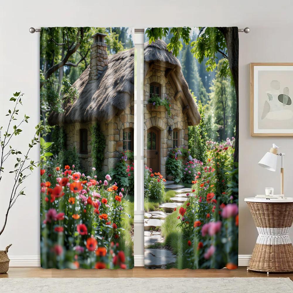 2 pcs filtering curtains (excluding rods non-movable without batteries) Enchanted Forest for use in bedrooms and living rooms 100*130 HOOK 1pcs
2 pcs filtering curtains (excluding rods non-movable without batteries) Enchanted Forest for use in bedrooms and living rooms 100*130 HOOK 1pcs