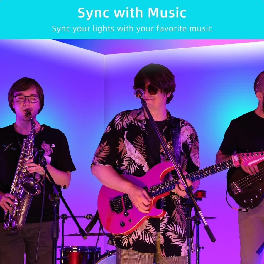 100 футов Умные светодиодные ленты RGB Синхронизация с музыкой с 40-кнопочным пультом управления Светодиодные огни для спальни Рождественские огни украшение M United States
100 футов Умные светодиодные ленты RGB Синхронизация с музыкой с 40-кнопочным пультом управления Светодиодные огни для спальни Рождественские огни украшение M United States