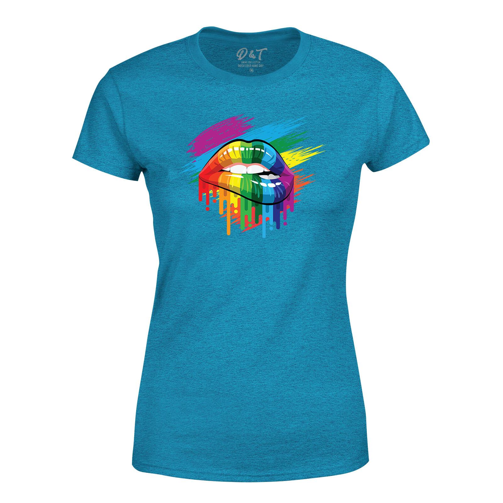 Multi Color Rainbow Lips Womens 100% Cotton T-shirt Mens Tees Top Ladies Summer Tee Top S
Multi Color Rainbow Lips Womens 100% Cotton T-shirt Mens Tees Top Ladies Summer Tee Top S