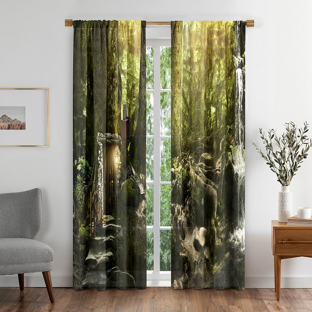 Природа Лес Зеленый Дерево Лист Вид Затемняющие Оконные Шторы для Гостиной Спальни Ванной Кухни Дверь Шкафа Декор Крючки W50 X H130(CM)X2&Grommet Top
Природа Лес Зеленый Дерево Лист Вид Затемняющие Оконные Шторы для Гостиной Спальни Ванной Кухни Дверь Шкафа Декор Крючки W50 X H130(CM)X2&Grommet Top
