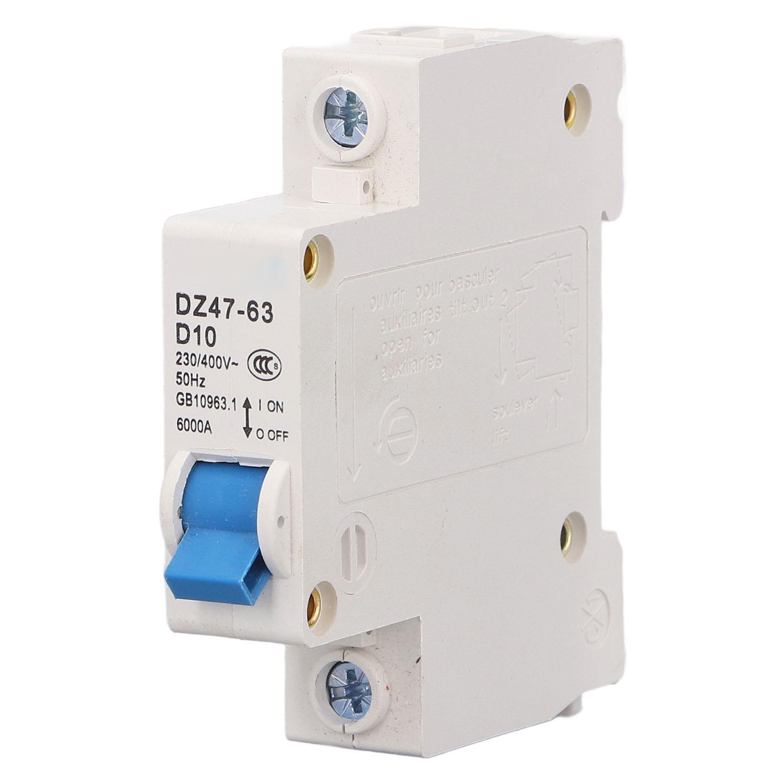 Mini Circuit Breaker 1P 230V 400V Din Rail 10A 6000 Breaking Capacity Circuit Breaker
Mini Circuit Breaker 1P 230V 400V Din Rail 10A 6000 Breaking Capacity Circuit Breaker
