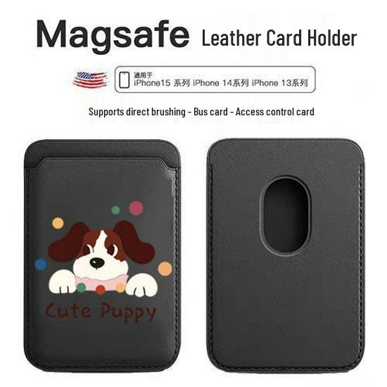 Cute Magnetic Leather Card Holder Phone Case for Apple with MAGsafe Compatibility Single Card Holder
Cute Magnetic Leather Card Holder Phone Case for Apple with MAGsafe Compatibility Single Card Holder