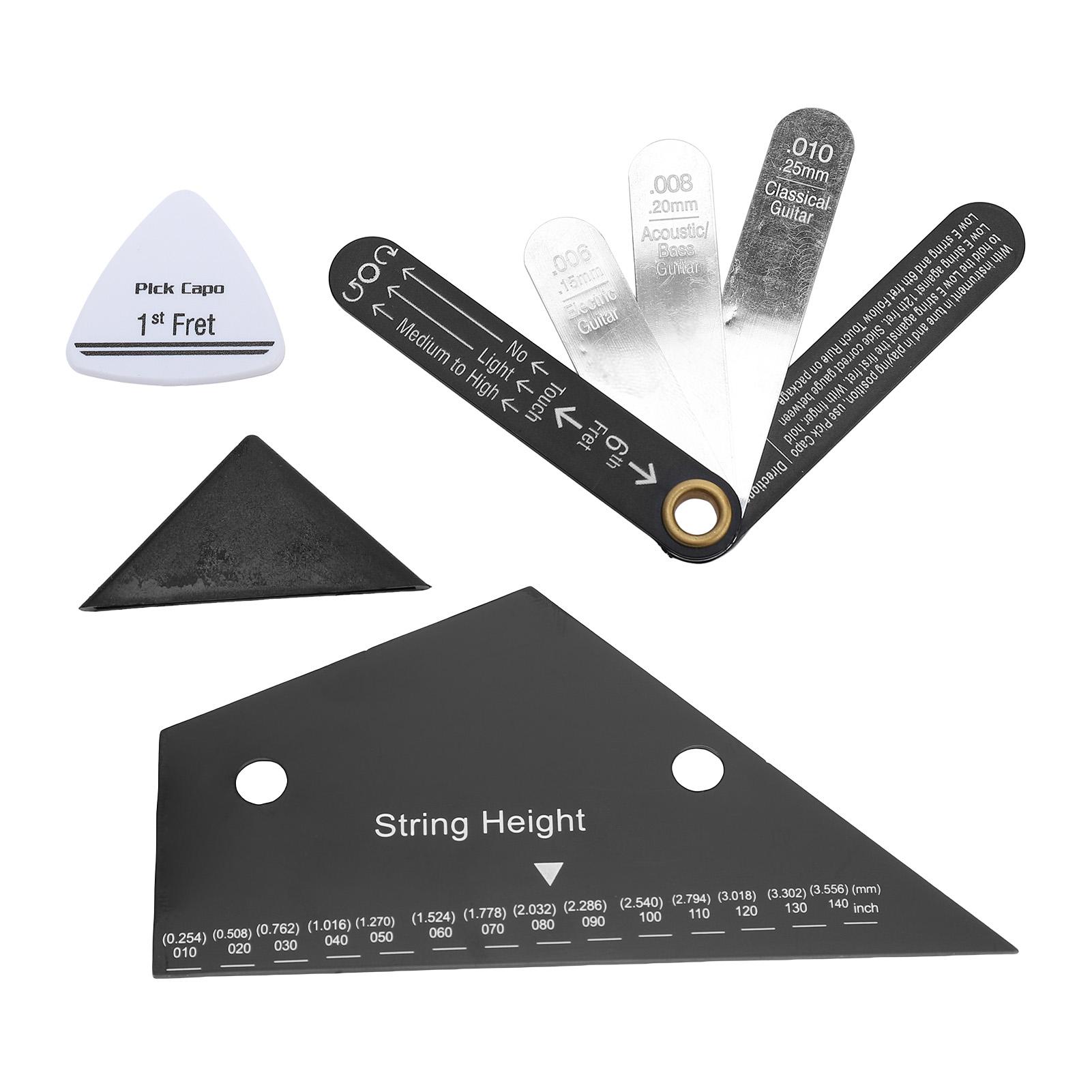 Guitar Measurement Tool String Action Ruler and Neck Relief Gauge Pick for Acoustic Electric Bass Guitar Setup
Guitar Measurement Tool String Action Ruler and Neck Relief Gauge Pick for Acoustic Electric Bass Guitar Setup