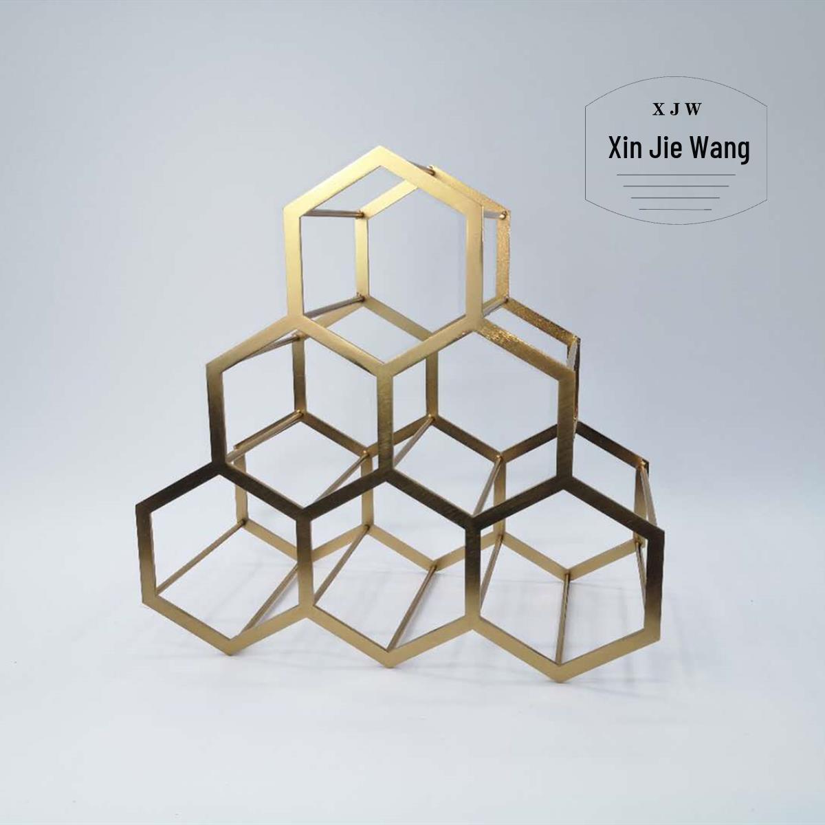 European Style Honeycomb Metal Wine Rack for Dining Room and Living Room Decor Red Wine Rack
European Style Honeycomb Metal Wine Rack for Dining Room and Living Room Decor Red Wine Rack