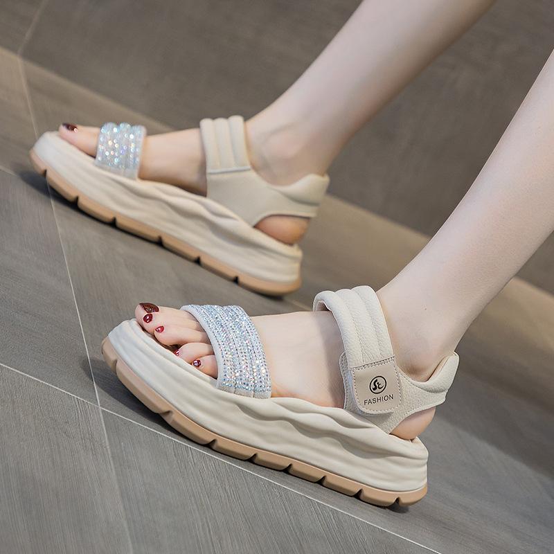 Thick-soled heightening new summer sandals for women s little white breathable and versatile leisure sports popular beach sandals 34
Thick-soled heightening new summer sandals for women s little white breathable and versatile leisure sports popular beach sandals 34