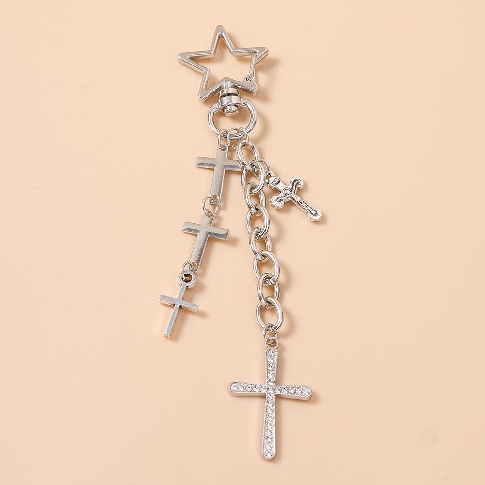 Cute Alloy Cross Keychain Women Girls Pearl Key Ring Pendants for Handbag Decor DIY Jewelry Gift
Cute Alloy Cross Keychain Women Girls Pearl Key Ring Pendants for Handbag Decor DIY Jewelry Gift