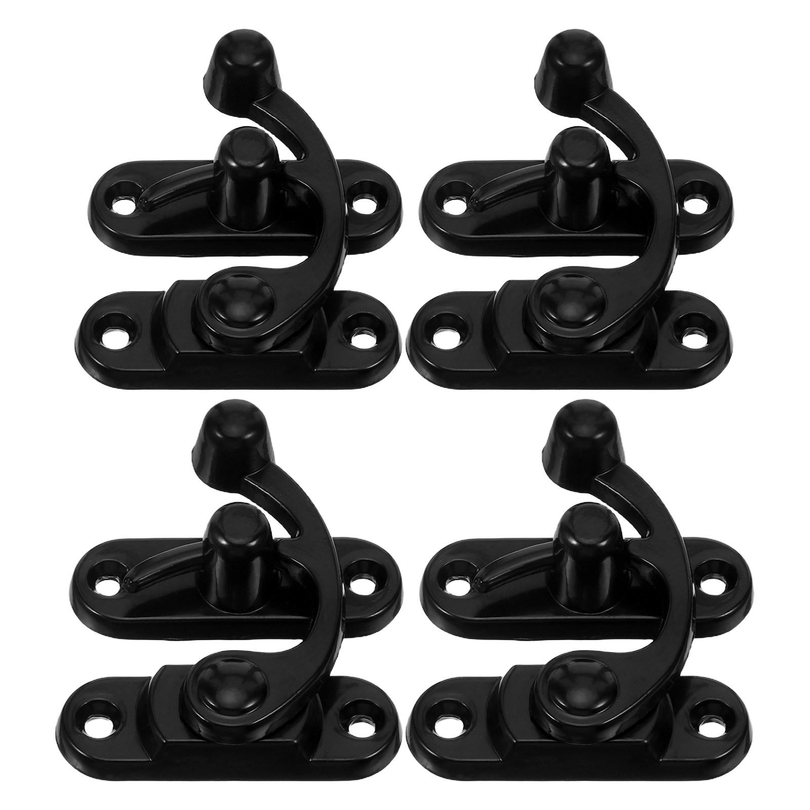 4Pcs Black Zinc Alloy Swing Arm Clasp Left Locking Hook Metal Latch Hook for Jewelry Boxes Furniture Cabinets Toolbox Lock
4Pcs Black Zinc Alloy Swing Arm Clasp Left Locking Hook Metal Latch Hook for Jewelry Boxes Furniture Cabinets Toolbox Lock