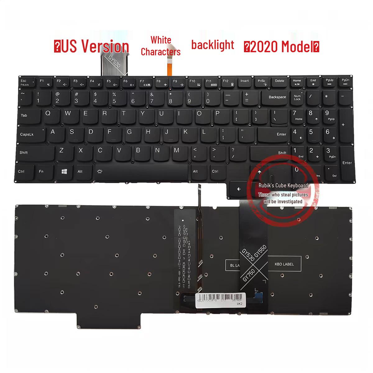 Lenovo Keyboard for Y7000/R7000/IRX9/APH9 Models (2020) White single backlight original new
Lenovo Keyboard for Y7000/R7000/IRX9/APH9 Models (2020) White single backlight original new