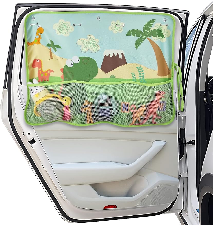 Car Window Shade for Baby Children Car Sun Shade Curtain for Windows with Storage Net Pocket - Sun, Glare and UV Rays Protection
Car Window Shade for Baby Children Car Sun Shade Curtain for Windows with Storage Net Pocket - Sun, Glare and UV Rays Protection