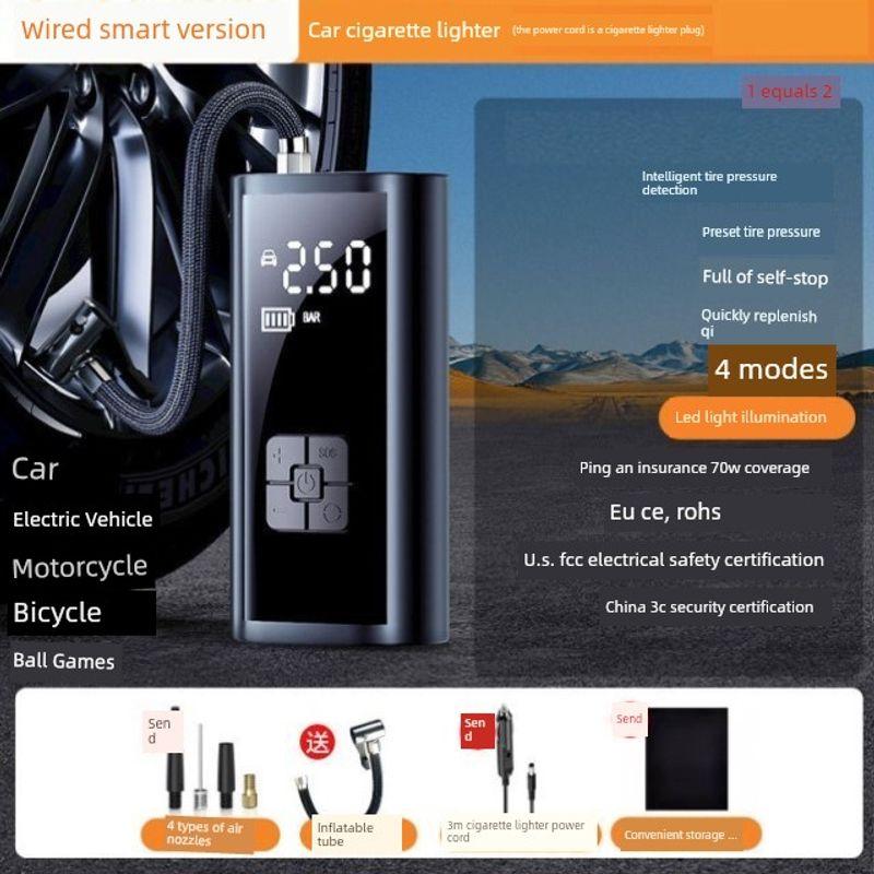 Car Air Pump Universal Portable Tire Inflator for Home Use Electric Inflator Emergency Monitoring Pressure Measurement for Cars Specification: 325 Wired Model
Car Air Pump Universal Portable Tire Inflator for Home Use Electric Inflator Emergency Monitoring Pressure Measurement for Cars Specification: 325 Wired Model