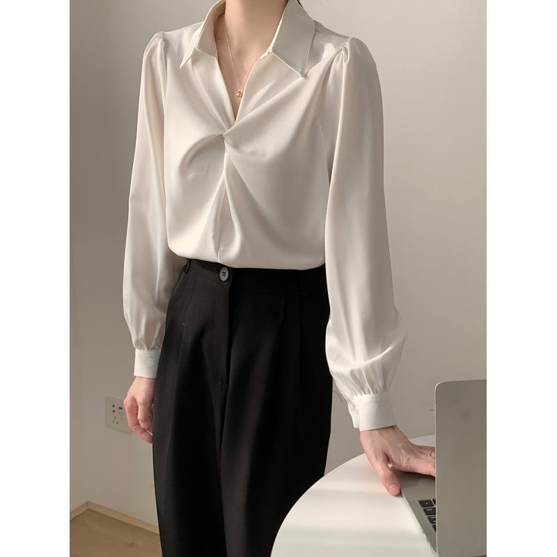 Ladies Shirt Comfortable and Versatile White Shirt Female Design Sense Niche Chiffon Blouse Commuter Formal Blouse Temperament Elegant Fashion Top 2XL синій
Ladies Shirt Comfortable and Versatile White Shirt Female Design Sense Niche Chiffon Blouse Commuter Formal Blouse Temperament Elegant Fashion Top 2XL синій