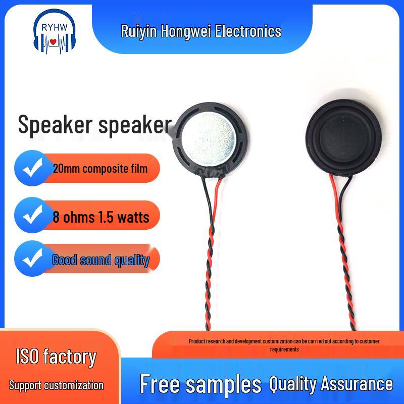 20mm 8 Ohm 1.5W Composite Film Speaker with Amplifier and Power Bank
20mm 8 Ohm 1.5W Composite Film Speaker with Amplifier and Power Bank