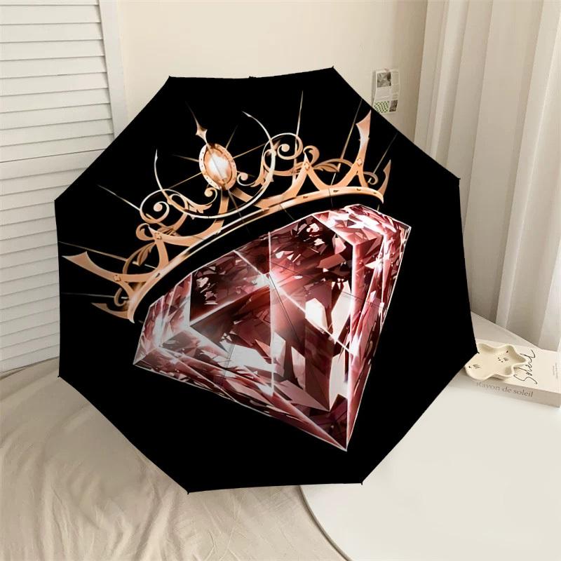 1PC Diamond Crown Umbrella-9-Rib Reinforced, Automatic Open, Lightweight & Durable, Cute Fashion Accessory for Outdoor-P0766
1PC Diamond Crown Umbrella-9-Rib Reinforced, Automatic Open, Lightweight & Durable, Cute Fashion Accessory for Outdoor-P0766