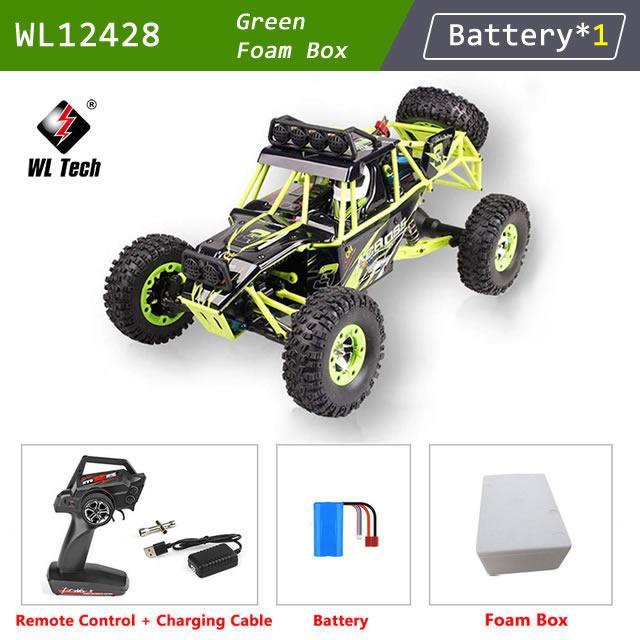 WLtoys 12428 1:12 4WD RC Racing Car High Speed Off-Road Remote Control Alloy Climbing Truck LED Light Buggy Boys Toys Kids Gift
WLtoys 12428 1:12 4WD RC Racing Car High Speed Off-Road Remote Control Alloy Climbing Truck LED Light Buggy Boys Toys Kids Gift