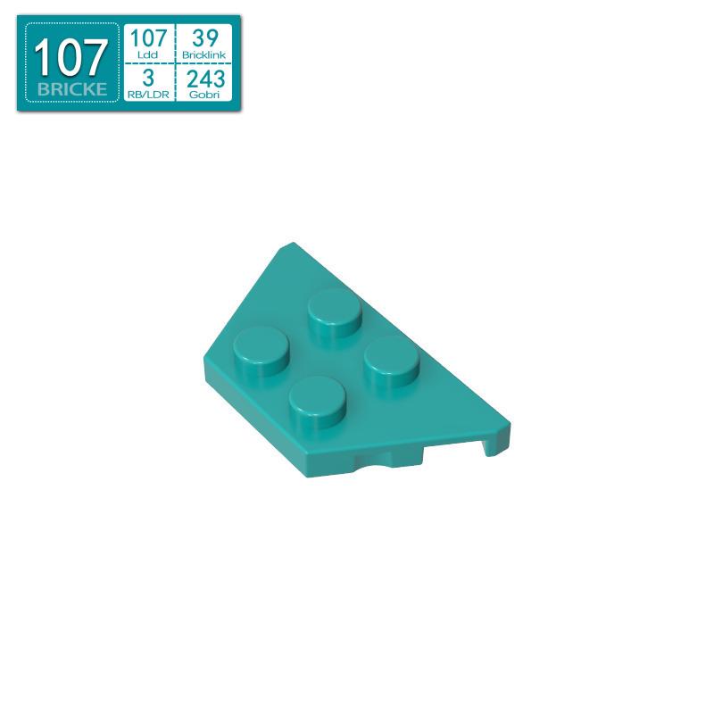 BRICKE 2x4 Wedge Plate Compatible with Lego 51739 - MOC Bulk Small Particle Building Blocks Piece
BRICKE 2x4 Wedge Plate Compatible with Lego 51739 - MOC Bulk Small Particle Building Blocks Piece
