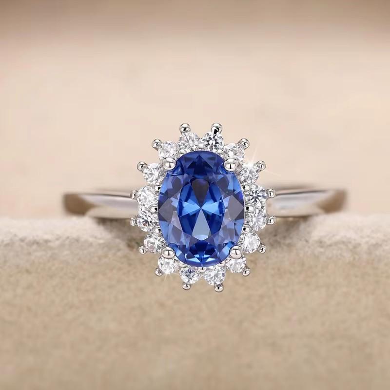 Huitan Elegant Oval Blue CZ Women Rings Aesthetic Sunflower Design Copper Color Rings Wedding Anniversary Party Lady Zircon 9
Huitan Elegant Oval Blue CZ Women Rings Aesthetic Sunflower Design Copper Color Rings Wedding Anniversary Party Lady Zircon 9