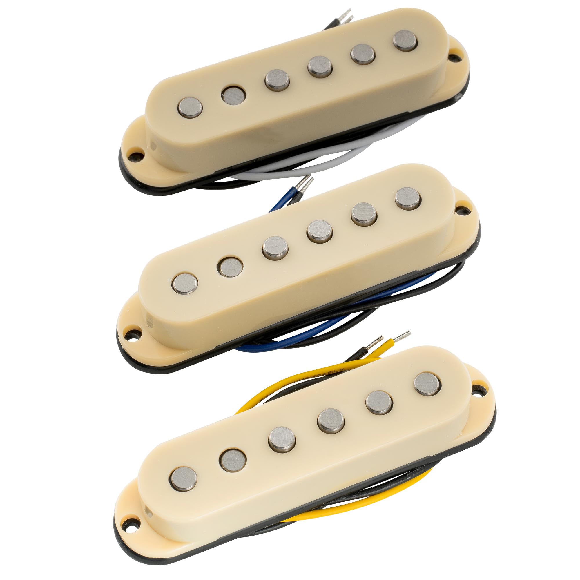 Musiclily Pro Staggered Alnico 5 Guitar Single Coil Pickup NeckMiddleBridge PU Set for Strat Electric Guitar, Cream (Набор из 3 шт.)
Musiclily Pro Staggered Alnico 5 Guitar Single Coil Pickup NeckMiddleBridge PU Set for Strat Electric Guitar, Cream (Набор из 3 шт.)