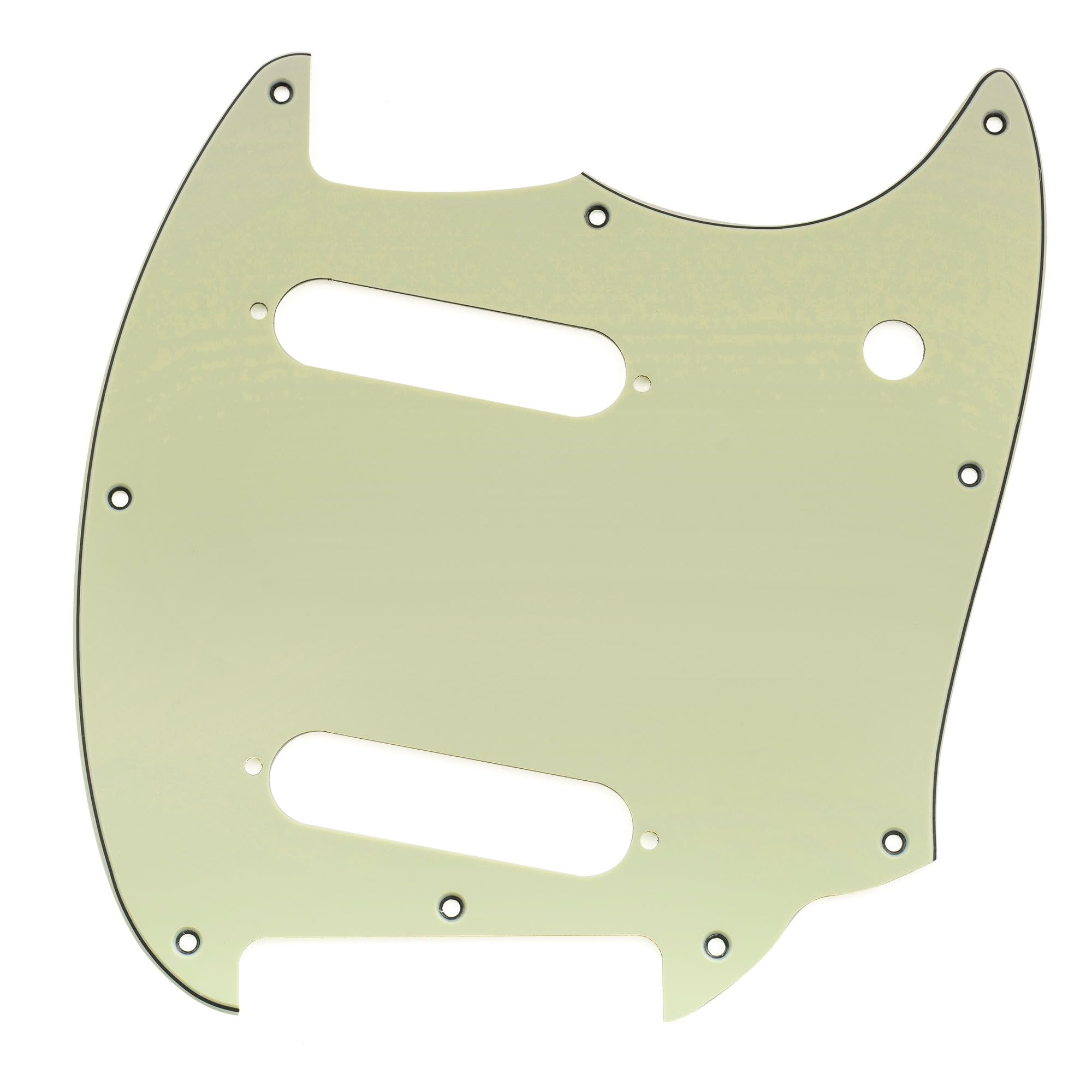 Musiclily Pro 9-Hole Mustang Stainless Steel Pickguard for Squier Sonic Mustang Electric Guitar, 3-Piece, Mint Green
Musiclily Pro 9-Hole Mustang Stainless Steel Pickguard for Squier Sonic Mustang Electric Guitar, 3-Piece, Mint Green