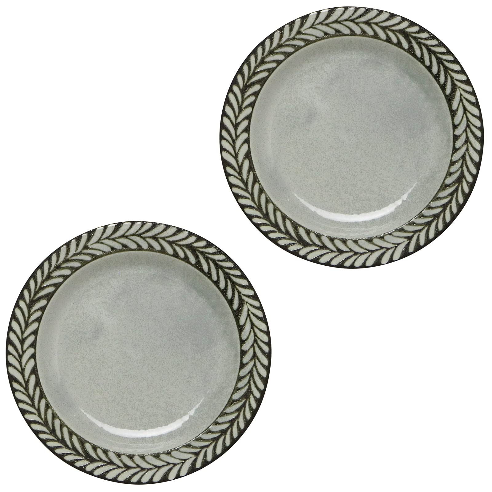 Minoru Pottery Mino Ware Gran 160 Plate, Gray, Set of 2
Minoru Pottery Mino Ware Gran 160 Plate, Gray, Set of 2