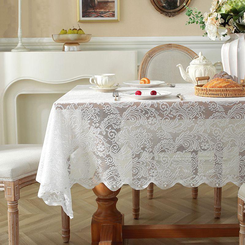 Romantic Lace Tablecloth French Style Table Cloth White Table Cover Wedding Party Desk Cover Dining Tablecover Kitchen Decor 145x50cm
Romantic Lace Tablecloth French Style Table Cloth White Table Cover Wedding Party Desk Cover Dining Tablecover Kitchen Decor 145x50cm
