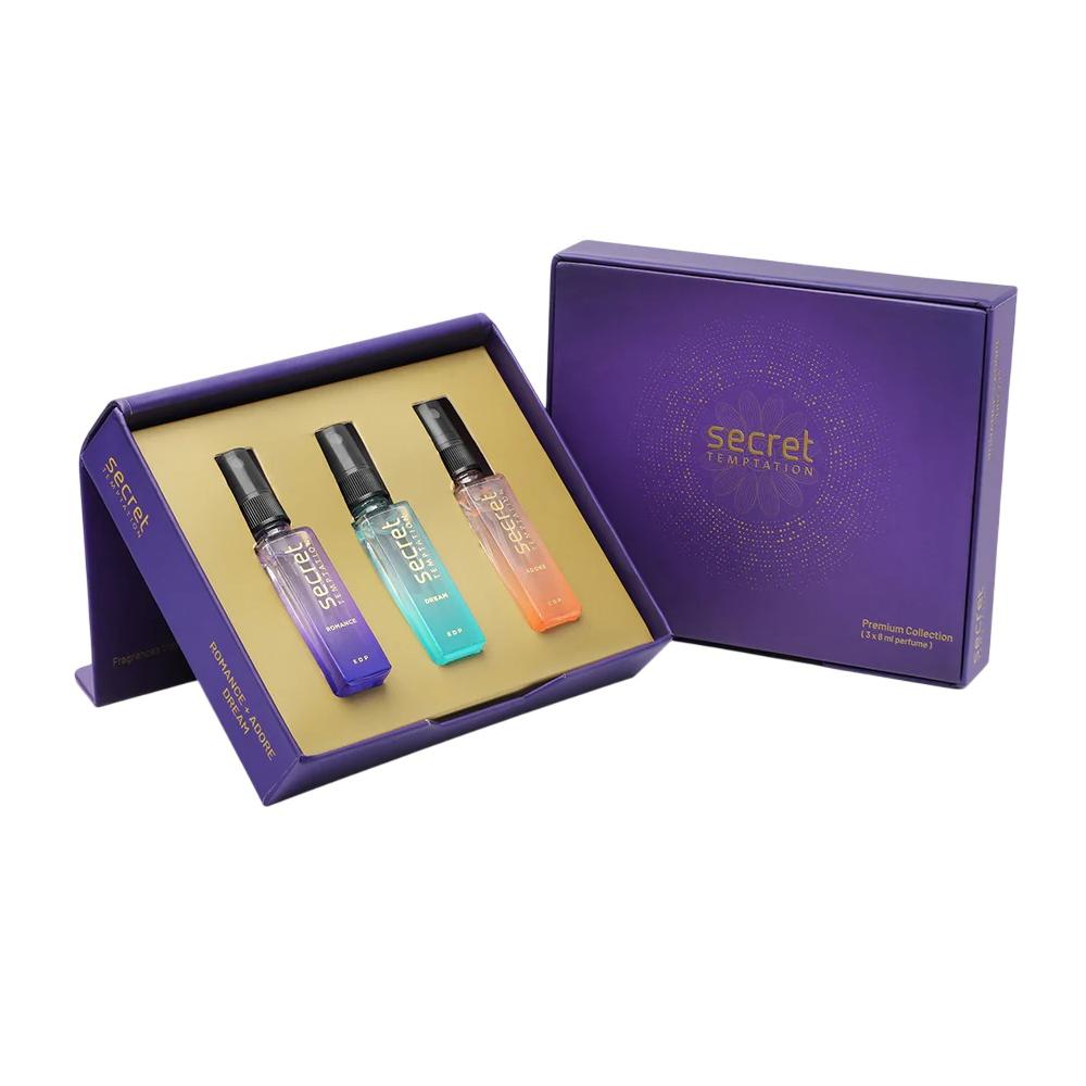 Дорожній набір парфумерної води (3 x 8 мл), Parfum Travel Set, Secret Temptation
Дорожній набір парфумерної води (3 x 8 мл), Parfum Travel Set, Secret Temptation