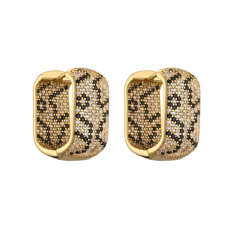 18K Gold Plated Brass Leopard Design Square U-shaped Earrings with AAA Cubic Zirconia Earrings Exaggerated Jewellery 1 Pair біле золото кольору
18K Gold Plated Brass Leopard Design Square U-shaped Earrings with AAA Cubic Zirconia Earrings Exaggerated Jewellery 1 Pair біле золото кольору
