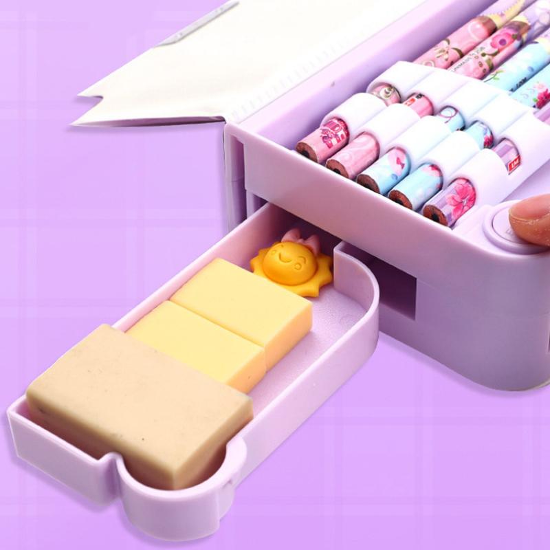 Multifunctional Cute Stationery Box Creative High-Capacity Pencil Case With Calculator Simple Stationery Storage Box Gifts
Multifunctional Cute Stationery Box Creative High-Capacity Pencil Case With Calculator Simple Stationery Storage Box Gifts