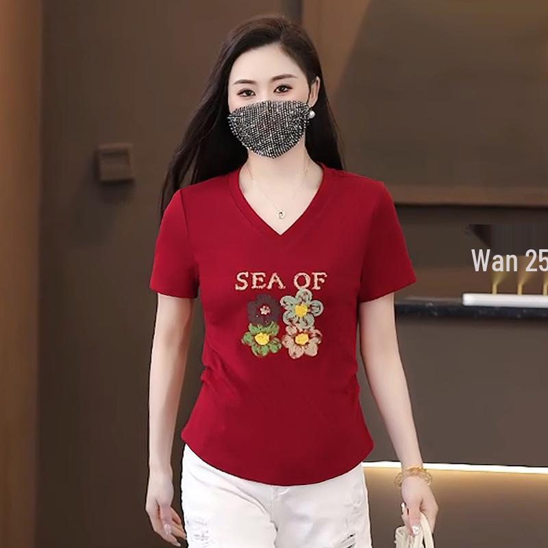Women s Summer White Collar Sweetheart Neckline Cotton T-Shirt with Butterfly Print - Short Sleeves, Regular Shoulder, Petite Fit 2XL червоний
Women s Summer White Collar Sweetheart Neckline Cotton T-Shirt with Butterfly Print - Short Sleeves, Regular Shoulder, Petite Fit 2XL червоний