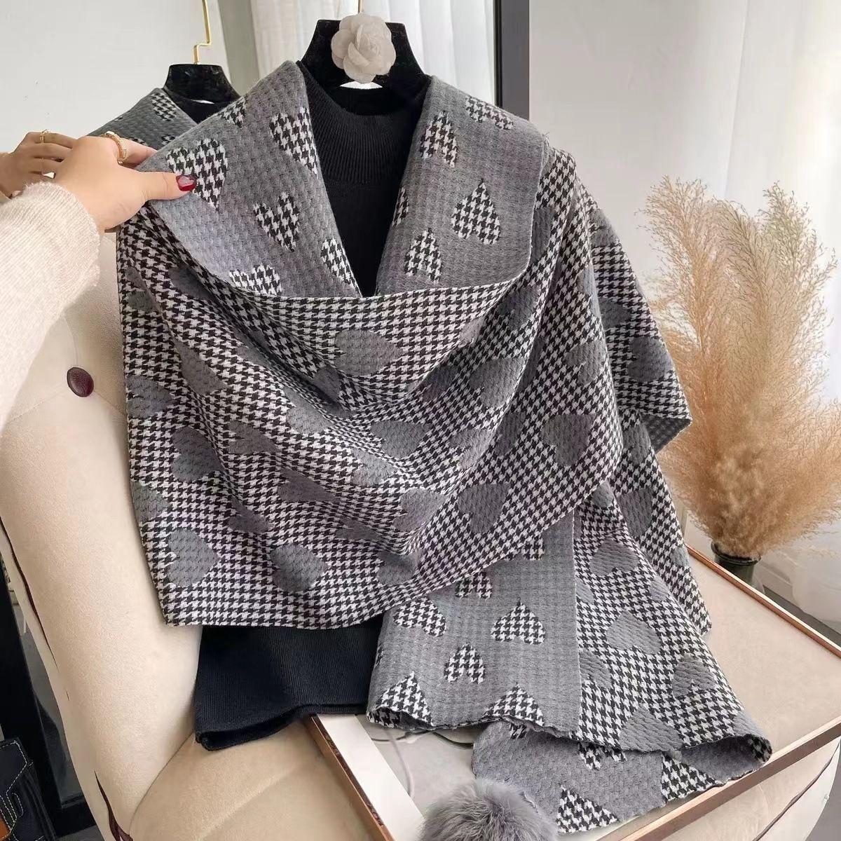 New Autumn and Winter Scarf for Women Small Love Imitation Cashmere Versatile Shawl Warm Korean Style Scarf 65*200cm
New Autumn and Winter Scarf for Women Small Love Imitation Cashmere Versatile Shawl Warm Korean Style Scarf 65*200cm