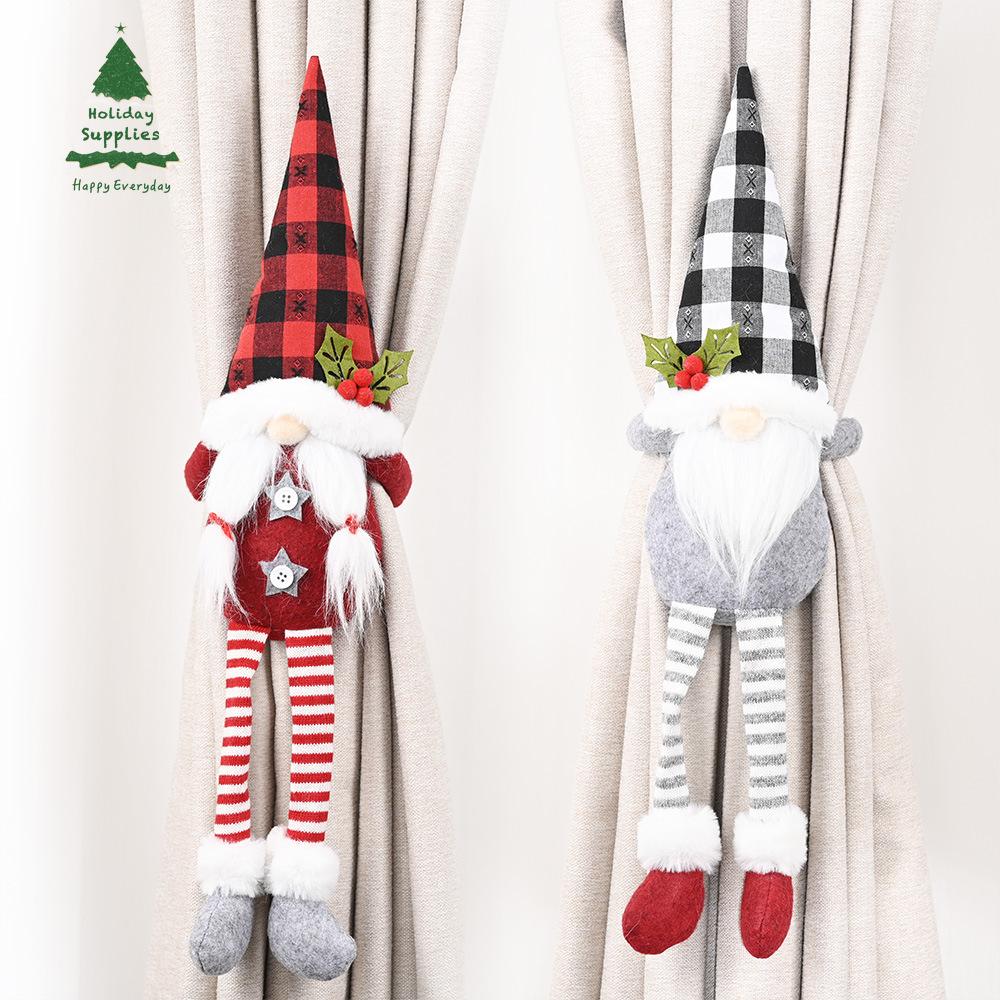 Christmas home decor forest old curtain buckle faceless doll European curtain rope household items
Christmas home decor forest old curtain buckle faceless doll European curtain rope household items