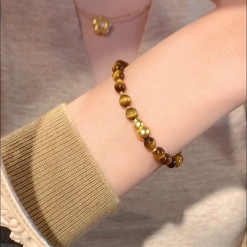18K Gold Plated Tiger Eye Gourd Bracelet - Exquisite, Versatile, High-End Fashion Jewelry
18K Gold Plated Tiger Eye Gourd Bracelet - Exquisite, Versatile, High-End Fashion Jewelry