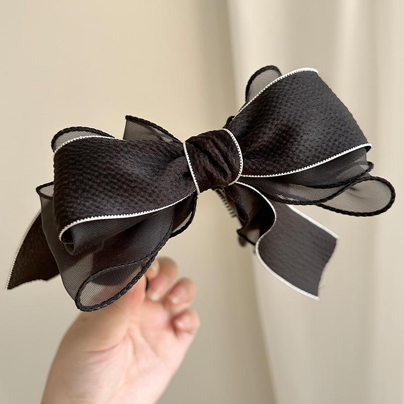 Elegant High Ponytail Bow Banana Hair Clip - Vertical & Horizontal Hair Accessory
Elegant High Ponytail Bow Banana Hair Clip - Vertical & Horizontal Hair Accessory