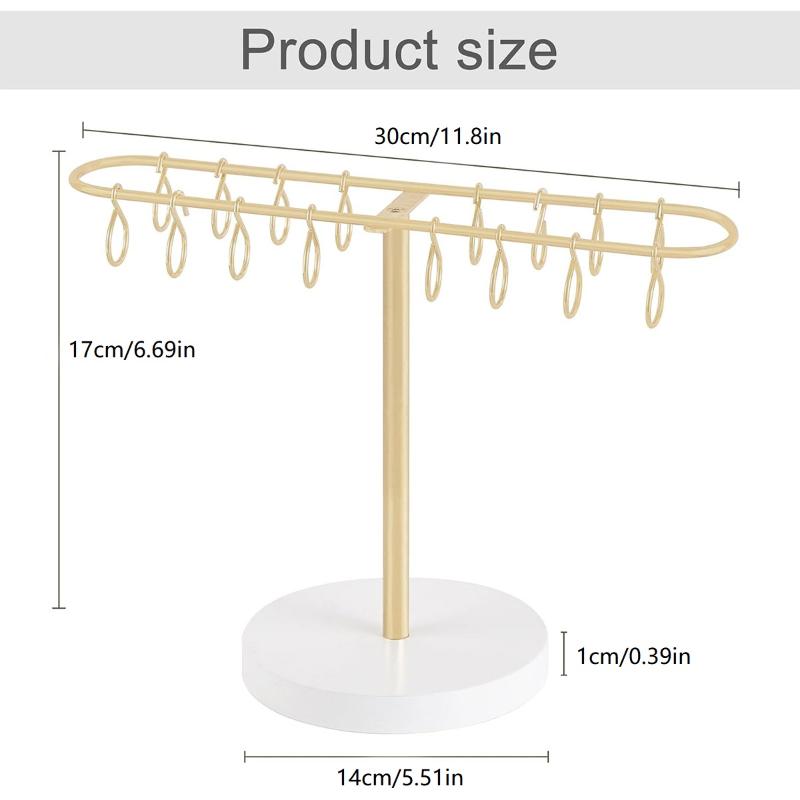 1pc Fashion Multifunctional Display Stand Headbands Holder Hair Clip Display Rack Metal Claw Clip Storage Rack With 16 Hooks
1pc Fashion Multifunctional Display Stand Headbands Holder Hair Clip Display Rack Metal Claw Clip Storage Rack With 16 Hooks