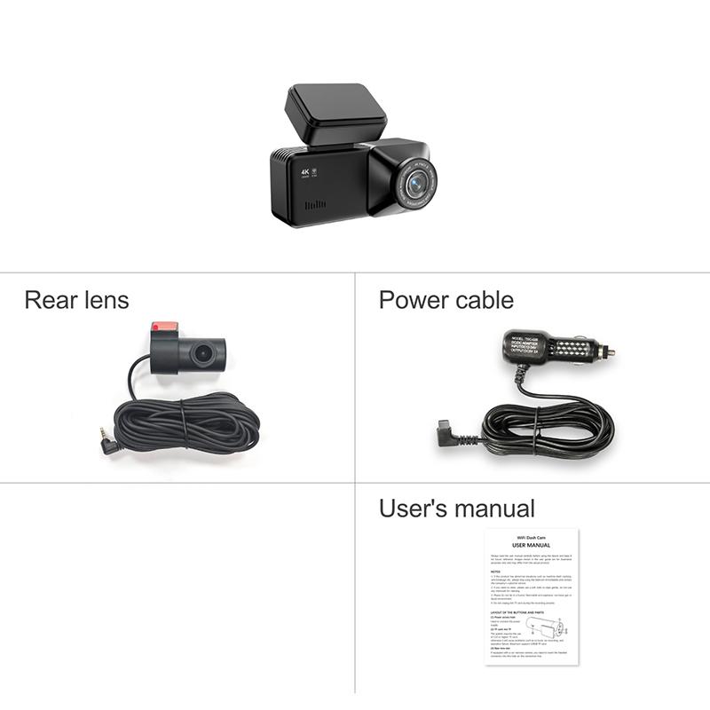 4K+1080P+WiFi+GPS Dash Cam Record Car Camera DVR Night Vision Video Recorder 24H Park Monitoring 4K+1K+WiFi+GPS+64G card
4K+1080P+WiFi+GPS Dash Cam Record Car Camera DVR Night Vision Video Recorder 24H Park Monitoring 4K+1K+WiFi+GPS+64G card