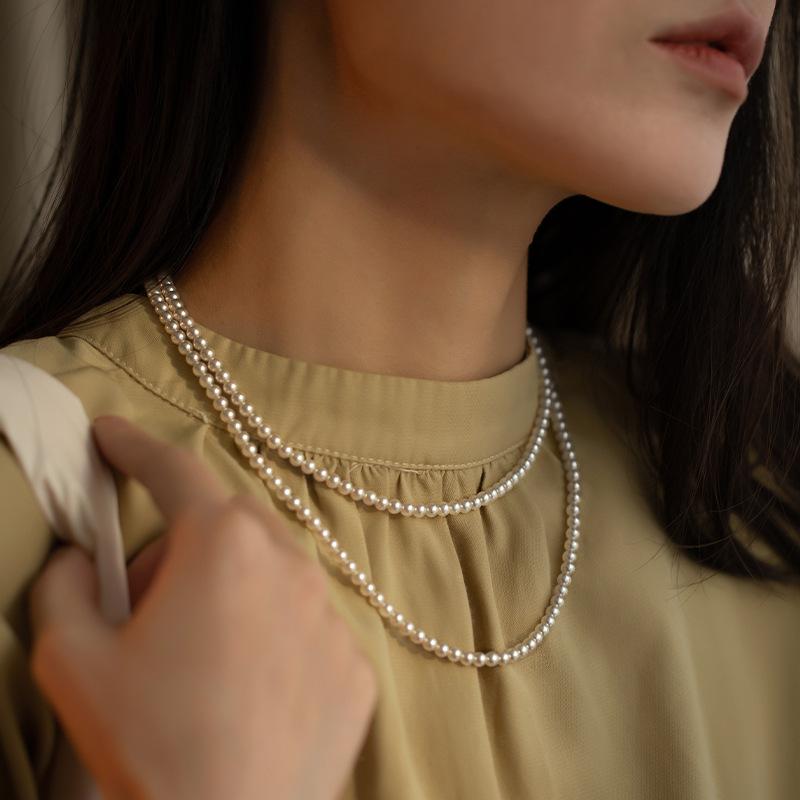 Clearance Special: Shijia New Chinese Style Multi-layer Long Pearl Necklace for Women, Sweater Chain, Light Luxury Neck Chain 4mm Pearl White+Magnetic
Clearance Special: Shijia New Chinese Style Multi-layer Long Pearl Necklace for Women, Sweater Chain, Light Luxury Neck Chain 4mm Pearl White+Magnetic
