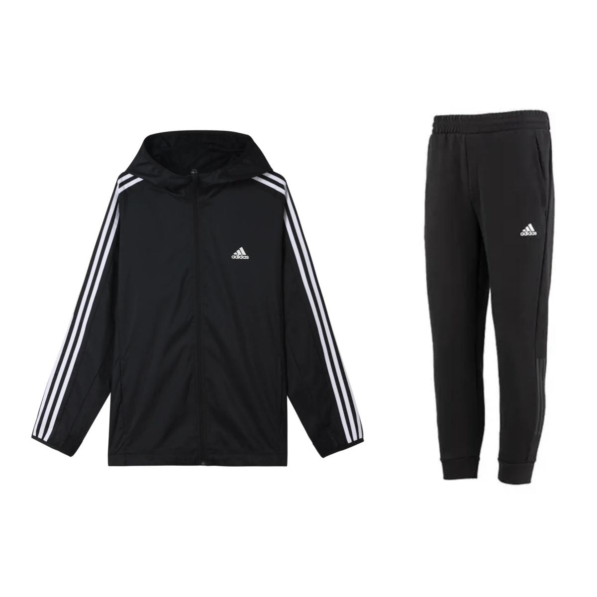 Adidas Striped Logo Running Training Hoodie Long Sleeve Top Jogger Pants Casual Sports Set Men sets Black GQ0622+HN8984 XXL
Adidas Striped Logo Running Training Hoodie Long Sleeve Top Jogger Pants Casual Sports Set Men sets Black GQ0622+HN8984 XXL